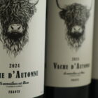 Champagne en wijnen de blender Vache d'Automme Grenache-Syrah-Mourvedre