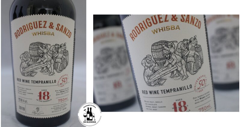 champagne en wijnen de blender Rodriguez en Sanzo Tempranillo 18 maanden Whisky barrels