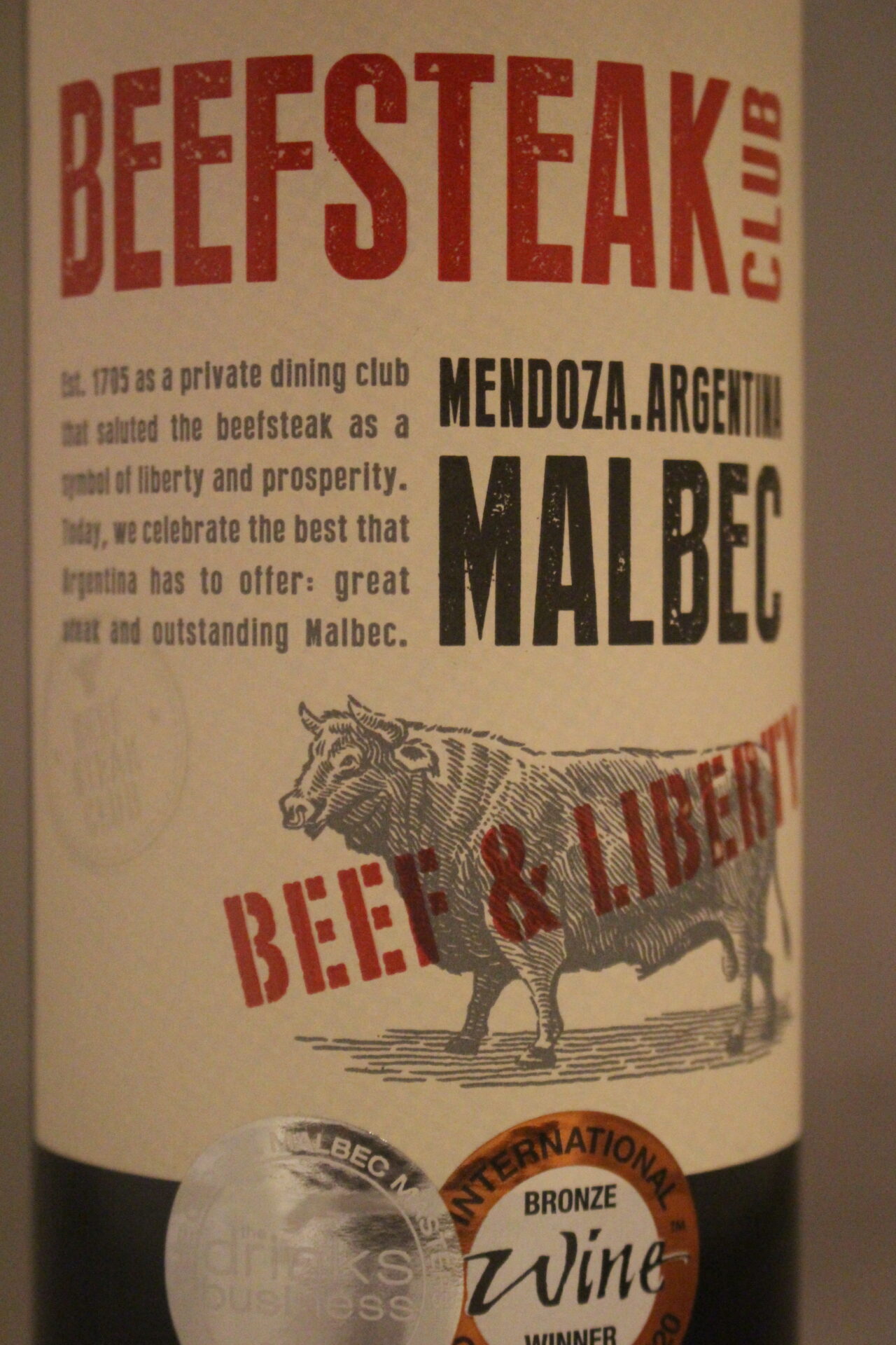 champagne-wijnen de blender Beefsteak Club Malbec