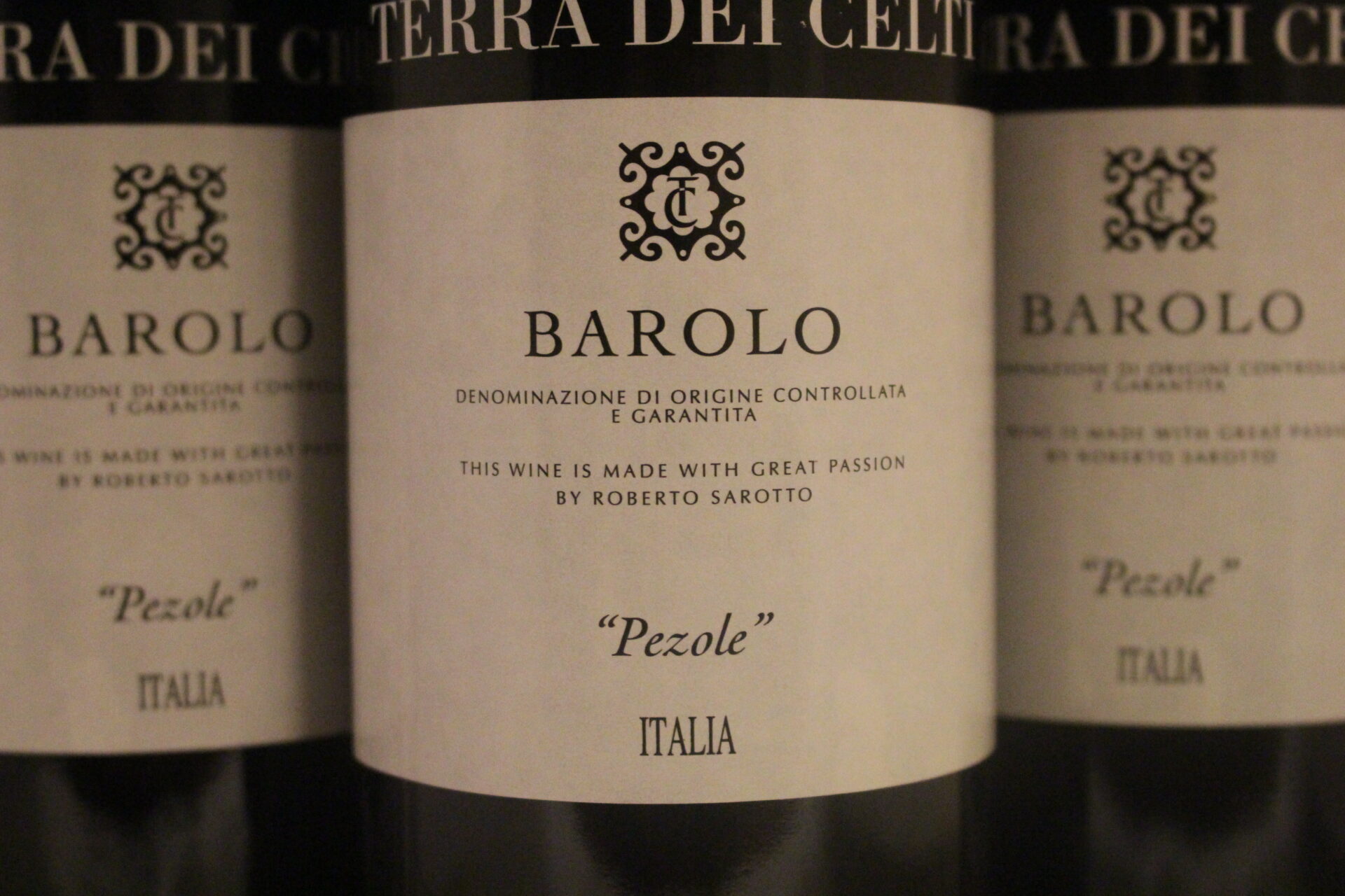 champagne-wijnen de blender Sarotto Barolo Pezole Terra dei Celti