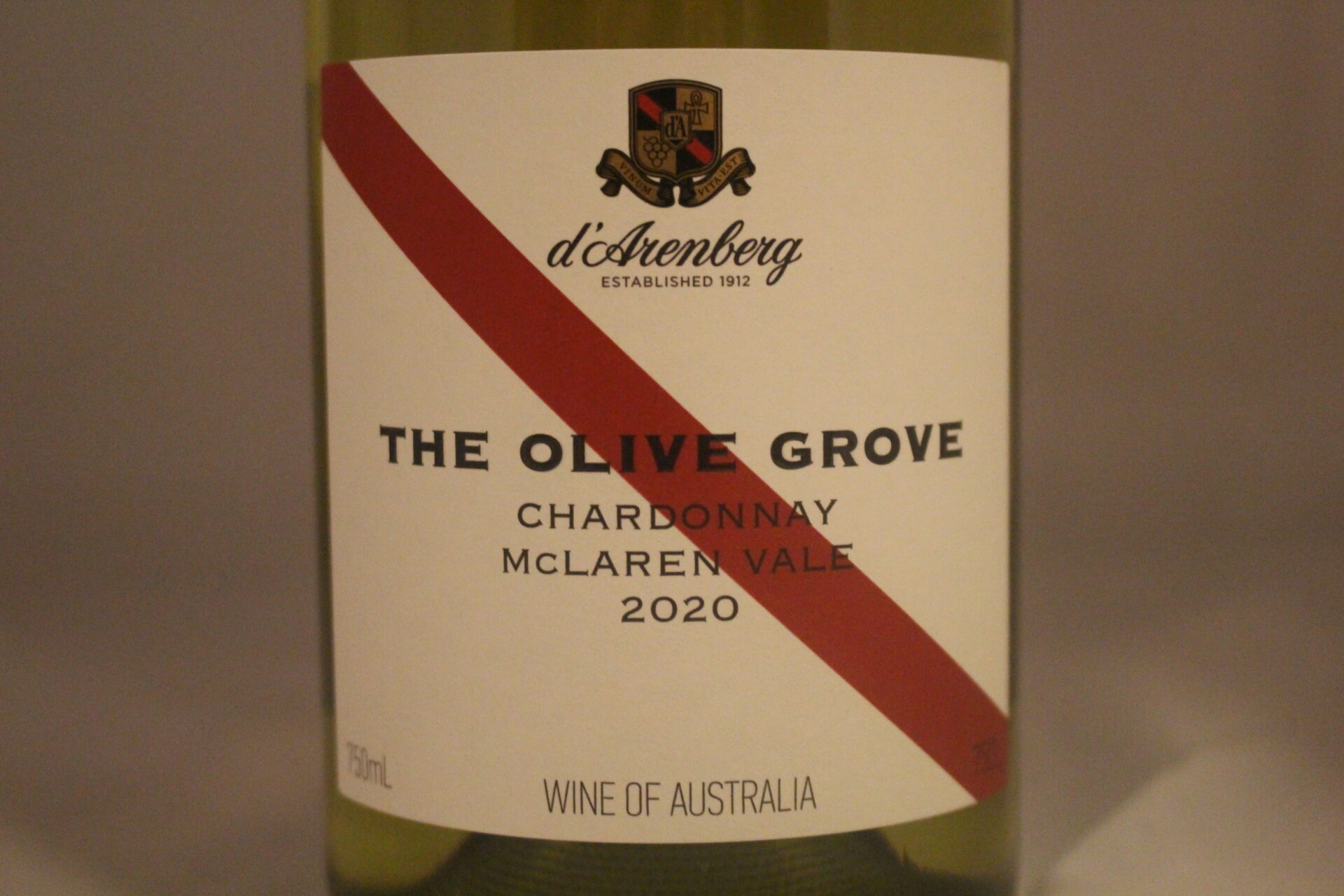 champagne-wijnen d' Arenberg The Olive Grove Chardonnay