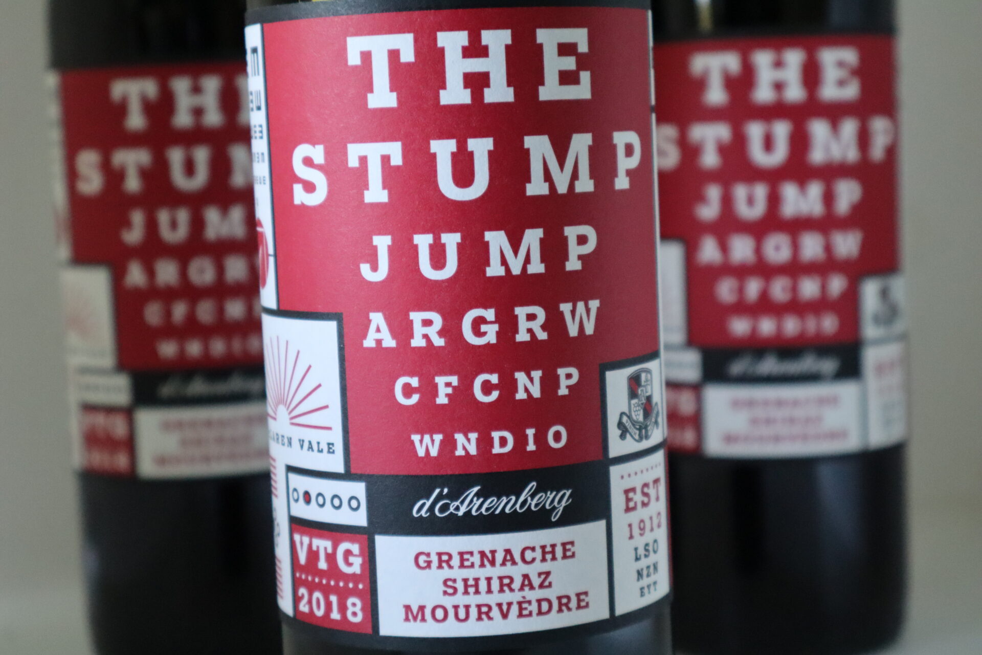 Champagne en wijnen de blender The Stump Jump Grenache Shiraz Mourvèdre