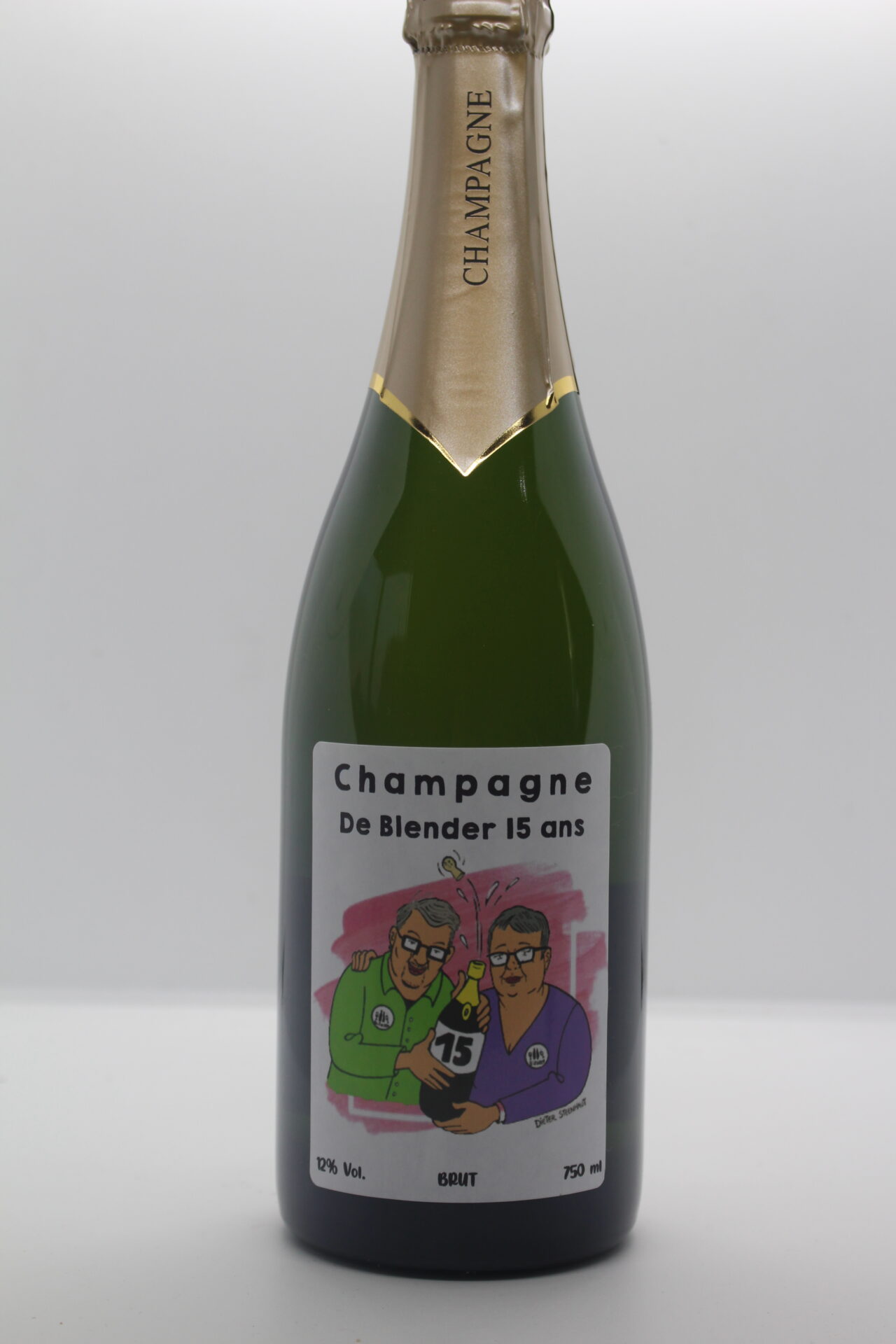 champagne en wijnen de blender champagne met capsule 15 ans