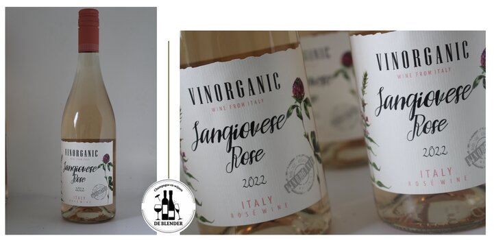 champagne en wijnen de blender Vinorganic Sangiovese Rosé